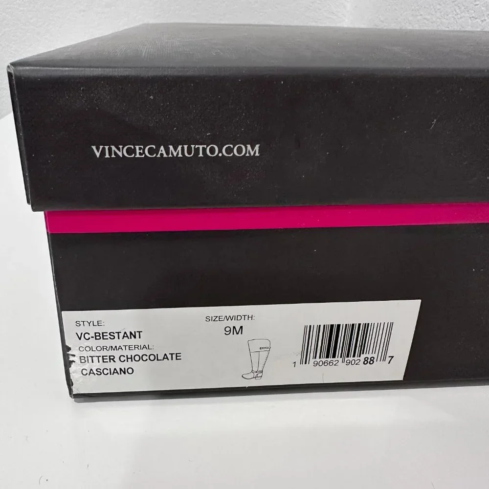 Vince Camuto "Bestant" Leather Tall Brown Boots (NiB) - Picture 5 of 8